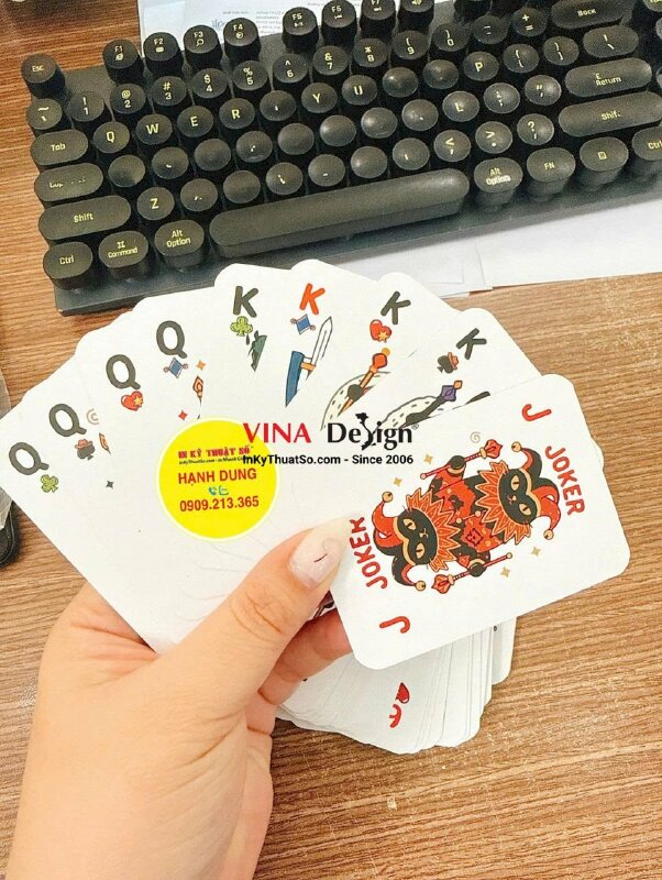 Bộ thẻ bài in cá nhân, theo file thiết kế riêng - INKTS2643