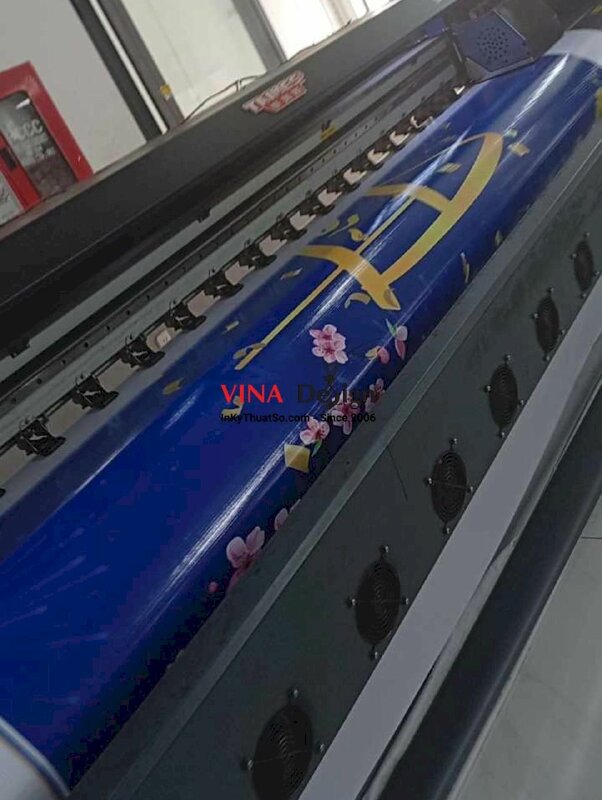 In backdrop Tết tone xanh dương, in bạt hiflex khổ lớn - INKTS2715