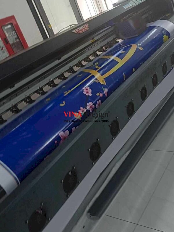 In backdrop Tết tone xanh dương, in bạt hiflex khổ lớn - INKTS2715