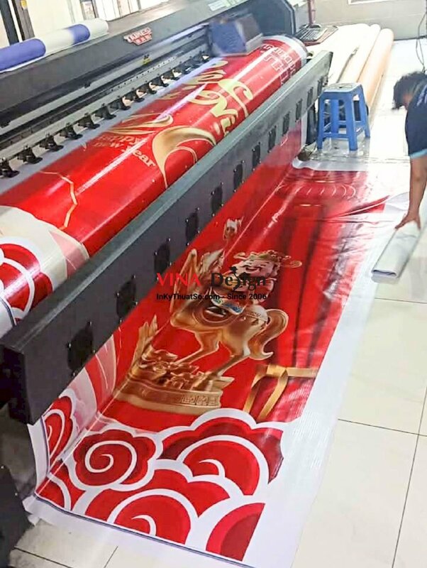 In background sân khấu tiệc tất niên công ty, bạt hiflex mực dầu - INKTS2731