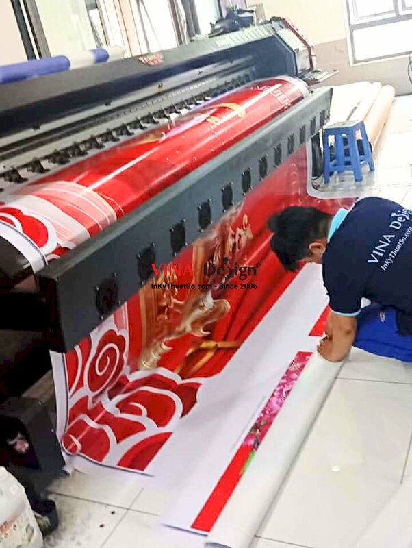 In background sân khấu tiệc tất niên công ty, bạt hiflex mực dầu - INKTS2731