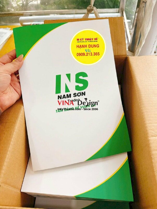 In bìa hồ sơ Folder kẹp tài liệu, hợp đồng cho công ty quản lý & cho thuê bất động sản - INKTS2710