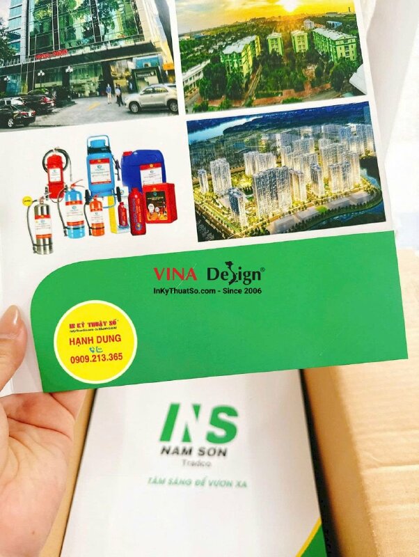 In bìa hồ sơ Folder kẹp tài liệu, hợp đồng cho công ty quản lý & cho thuê bất động sản - INKTS2710