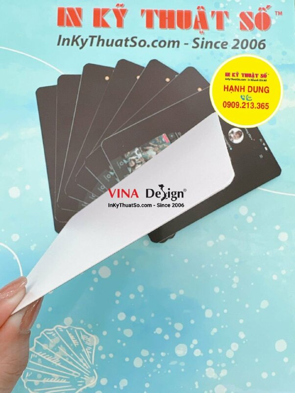 In card Tiktok, in card nhựa TikToker chuyên cắt tóc cho nghệ sĩ - INKTS936
