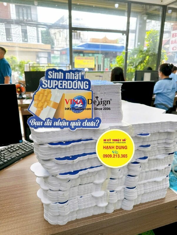 In Formax trang trí quầy bán vé Mừng sinh nhật 22 tuổi Hệ thống tàu cao tốc - INKTS2393