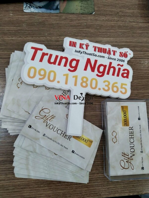 In gift voucher cửa hàng kính mắt, phiếu quà tặng tiệm mắt kính - INKTS566