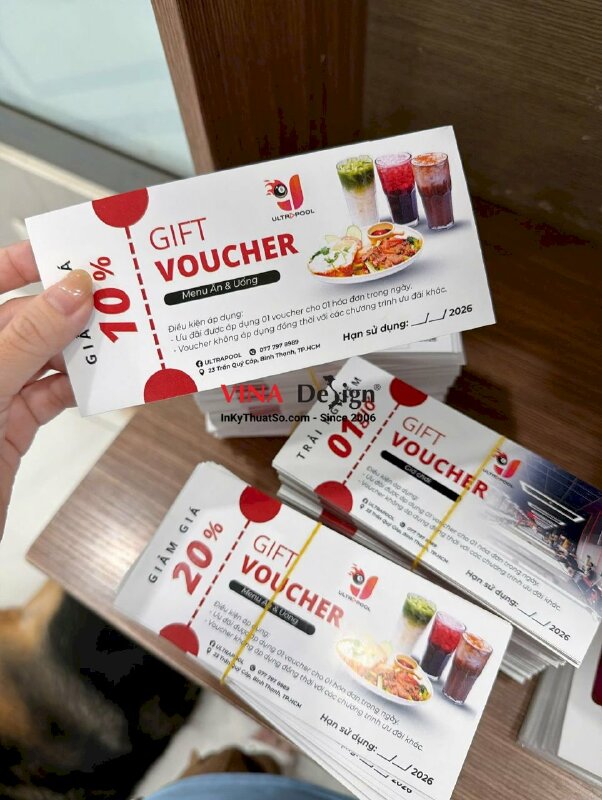 In Gift Voucher phiếu giảm giá cho bida Billiards club - INKTS2209