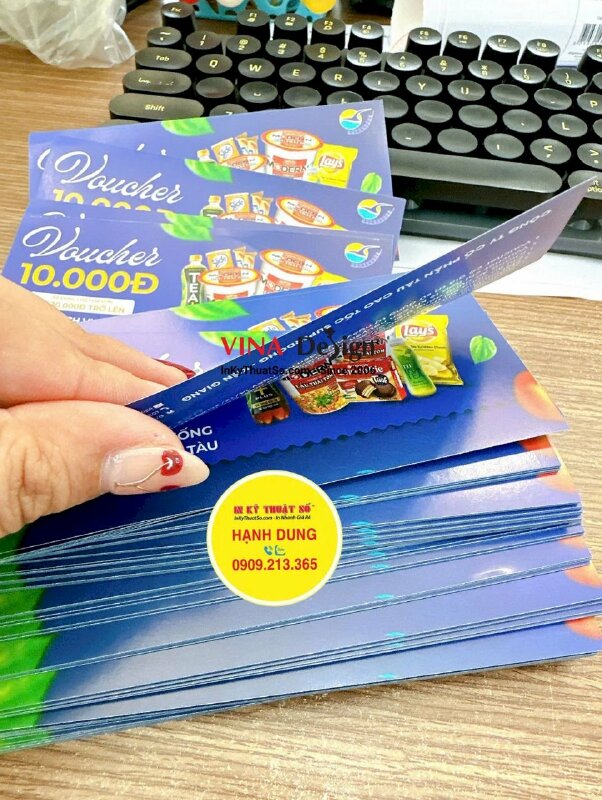 In Gift Voucher phiếu giảm giá khu quầy ăn uống cho hệ thống Tàu cao tốc - INKTS2392