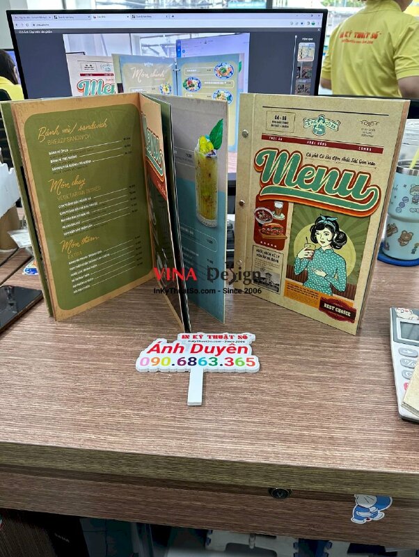 In menu quán cafe phong cách Retro Cô Ba Sài Gòn (Classique Saigon) - INKTS492