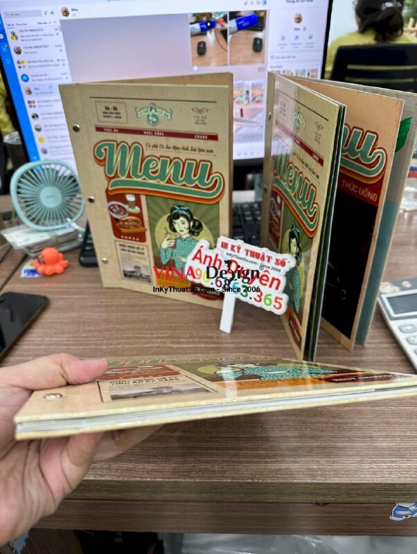 In menu quán cafe phong cách Retro Cô Ba Sài Gòn (Classique Saigon) - INKTS492