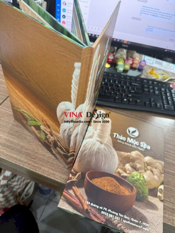 In menu Spa thảo dược, menu Formex dán gói - INKTS2215