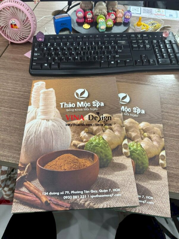 In menu Spa thảo dược, menu Formex dán gói - INKTS2215