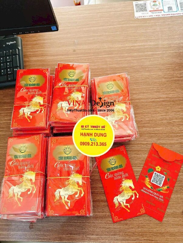 In phong bao lì xì năm mới cho công ty sản xuất nội thất - INKTS2705