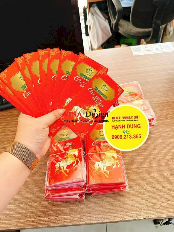 In phong bao lì xì năm mới cho công ty sản xuất nội thất - INKTS2705