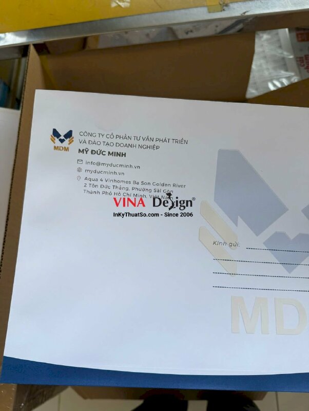 In phong bì thư công ty tư vấn phát triển và đào tạo, bao thư lớn 25 x 35 cm - INKTS2376