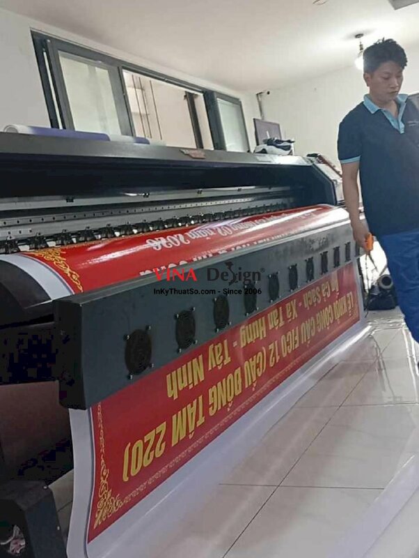 In phông nền backdrop Lễ Khởi Công Xây Cầu quỹ từ thiên, hội nhà thiện nguyện - INKTS2732