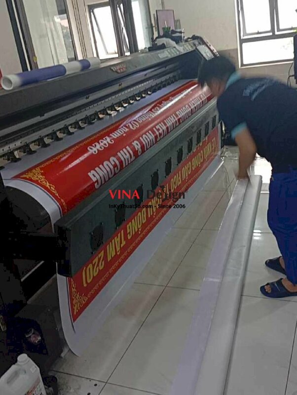 In phông nền backdrop Lễ Khởi Công Xây Cầu quỹ từ thiên, hội nhà thiện nguyện - INKTS2732