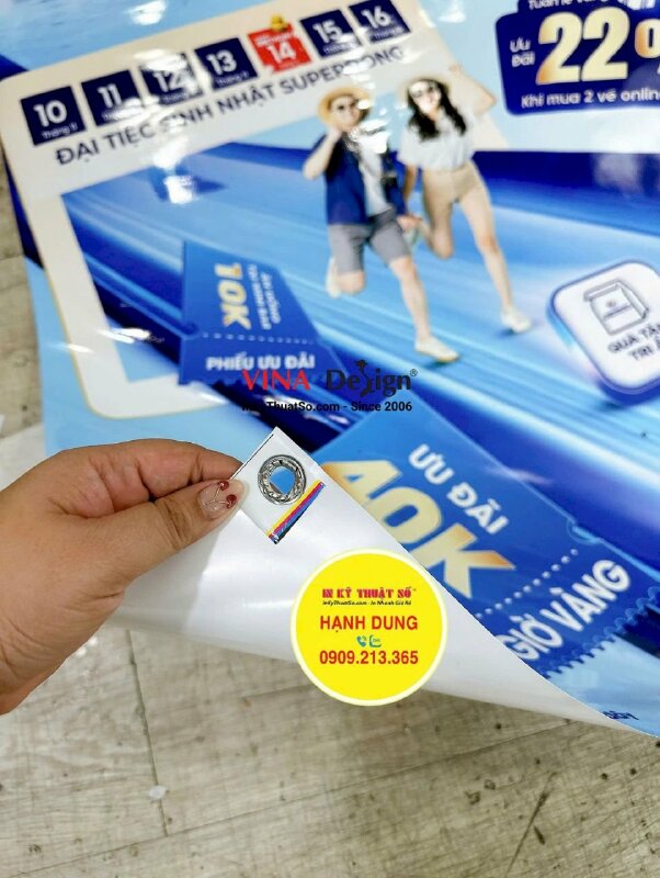 In Poster standee Đại tiệc Sinh nhật hệ thống tàu cao tốc - INKTS2395