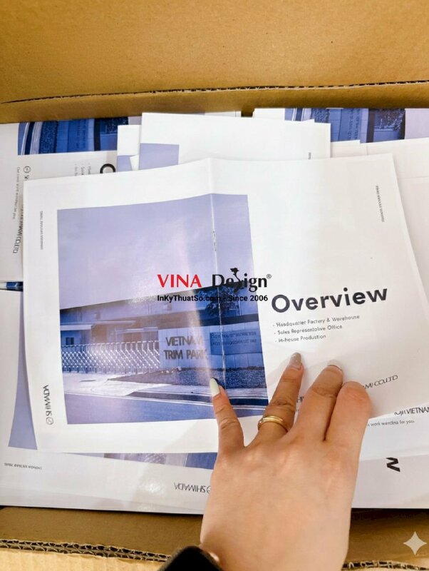 In Profile công ty sản xuất phụ liệu cho ngành may mặc, quyển Overview Company Profile - INKTS1221