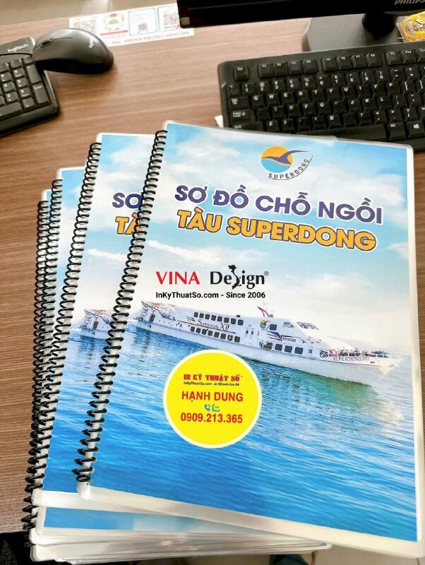 In quyển Catologue Sơ đồ hệ thống chỗ ngồi Tàu Cao Tốc - INKTS2391