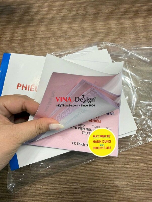 In quyển phiếu ghi công đức cho tu viện Phật giáo, hàng gửi đi Gia Lai từ TPHCM - INKTS2639