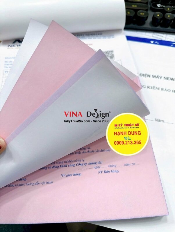 In quyển phiếu giao hàng kiêm bảo hành, biểu mẫu 2 liên khổ A4 - INKTS2383