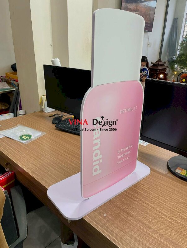 In standee mô hình sản phẩm Formex để bàn Retinol Skincare mỹ phẩm dưỡng da - INKTS2220