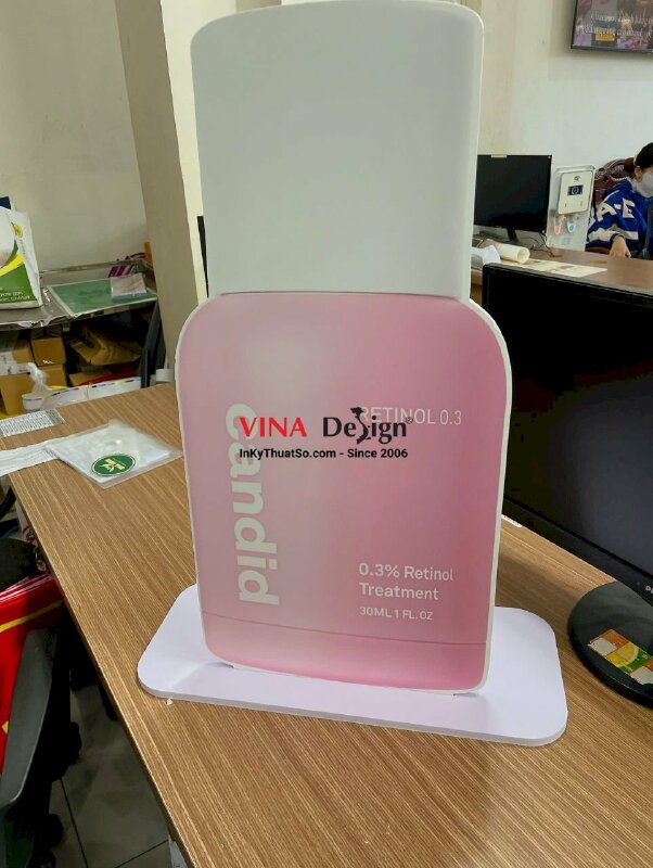 In standee mô hình sản phẩm Formex để bàn Retinol Skincare mỹ phẩm dưỡng da - INKTS2220
