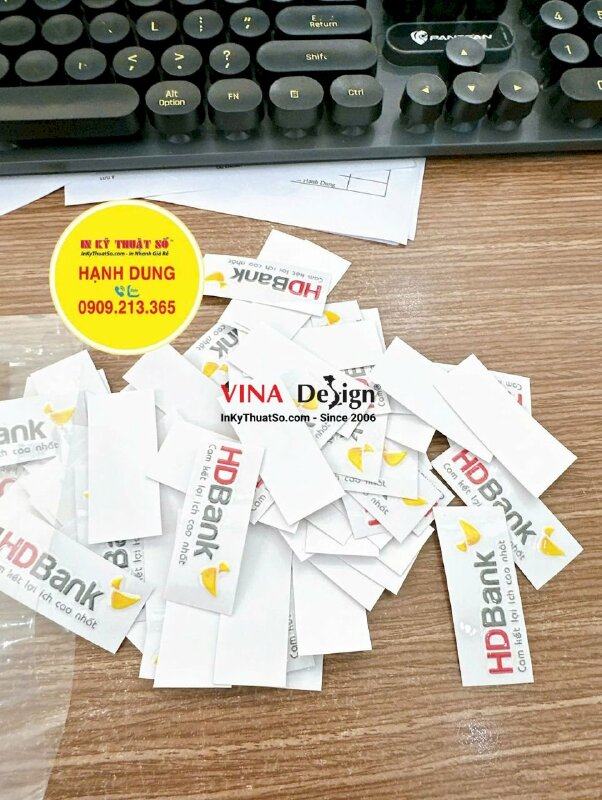 In tem UV DTF logo ngân hàng dán quà tặng - INKTS2388
