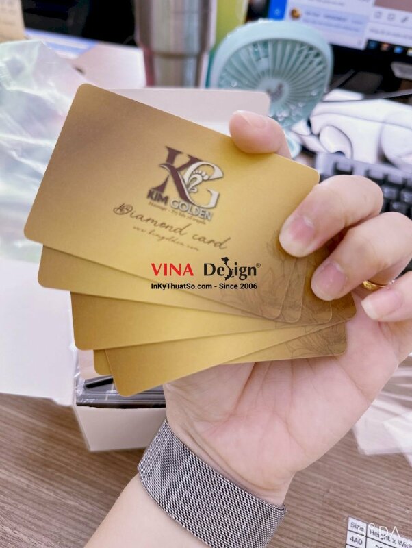 In thẻ khách hàng thân thiết VIP diamond card cho massage trị liệu cổ truyền - INKTS591