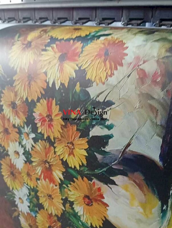In tranh Canvas nghệ thuật thị giác cho phòng trưng bày, triển lãm - INKTS639