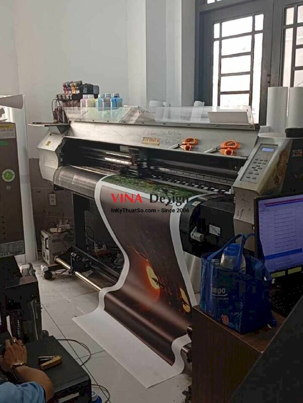 In tranh vải theo yêu cầu, in Canvas mực dầu khổ lớn, giao cuộn - INKTS2740