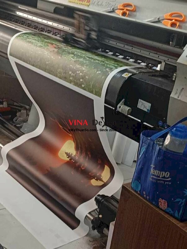 In tranh vải theo yêu cầu, in Canvas mực dầu khổ lớn, giao cuộn - INKTS2740