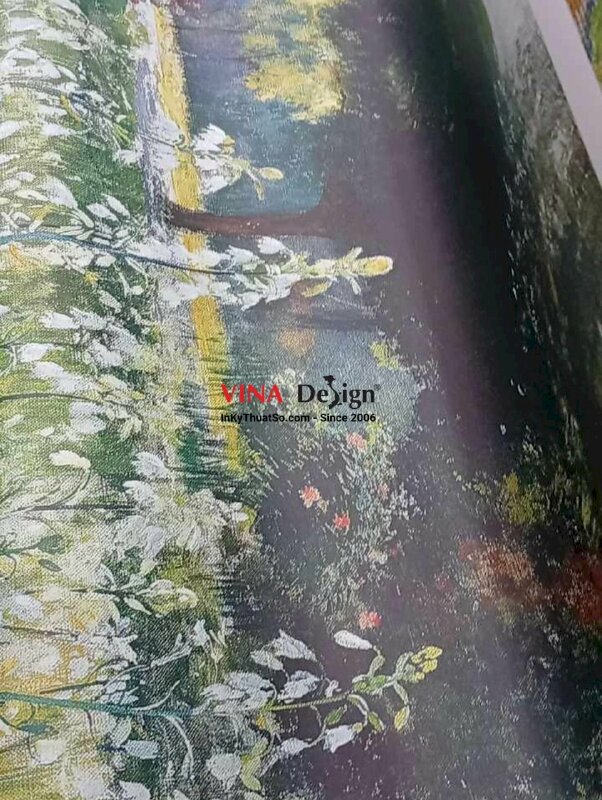 In tranh vải theo yêu cầu, in Canvas mực dầu khổ lớn, giao cuộn - INKTS2740