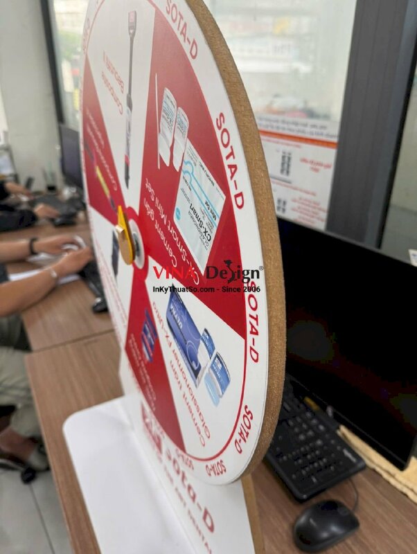 Sản xuất vòng quay trúng thưởng cho nhà phân phối sản phẩm nha khoa - INKTS2216