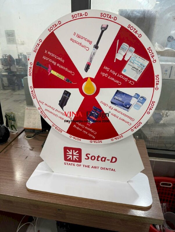 Sản xuất vòng quay trúng thưởng cho nhà phân phối sản phẩm nha khoa - INKTS2216