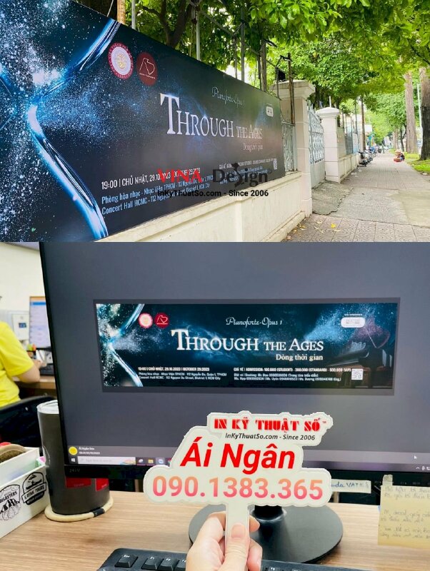 In áp phích buổi hòa nhạc, in tấm quảng cáo pano ngoài trời tấm lớn căng khung sắt - INKTS826