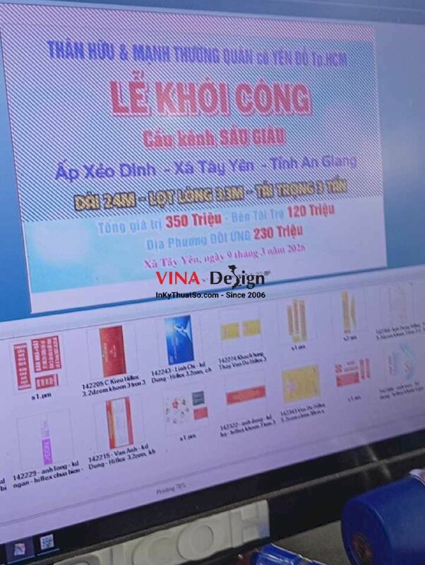 In backdrop Lễ Khởi Công xây cầu do Thân hữu & Mạnh thường quân tài trợ - INKTS2751