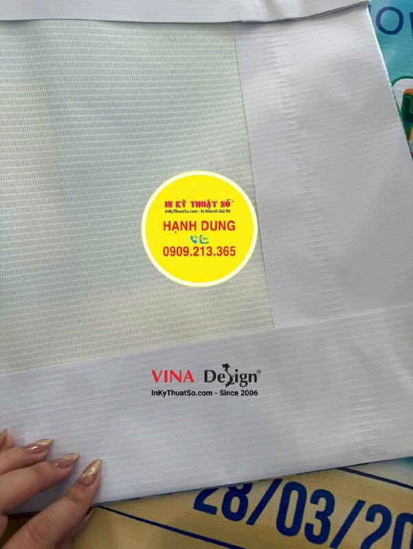 In băng rôn du lịch công ty travel, tour banner in bạt hiflex mực dầu, đóng khoen 4 góc, dán biên xỏ cây - INKTS3705