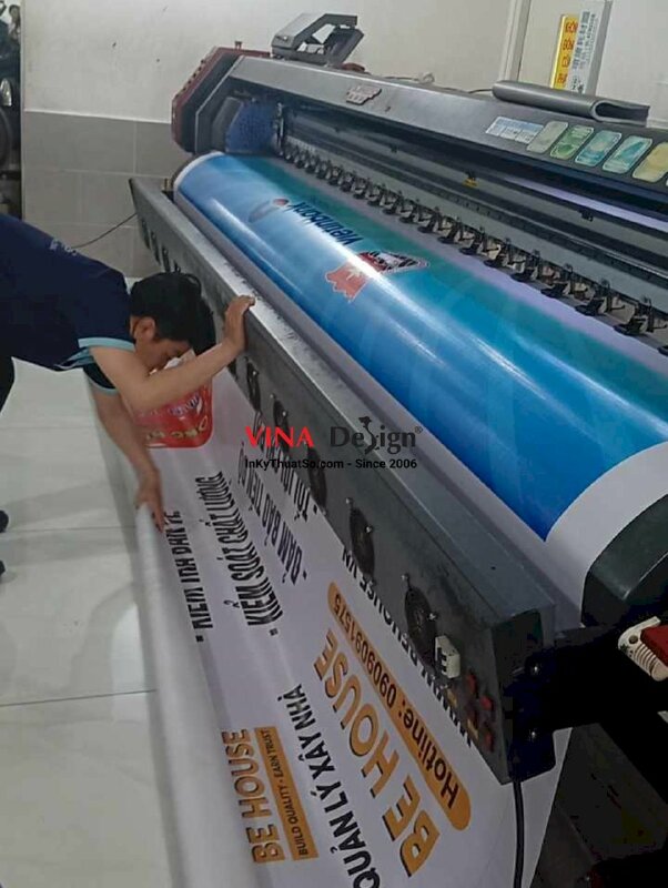 In băng rôn hưởng ứng 26/3 ngày thành lập Đoàn TNCS Hồ Chí Minh, in bạt hiflex mực dầu - INKTS3701