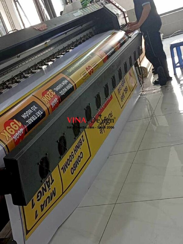 In băng rôn khuyến mãi treo ngang trước cửa hàng, store, in bạt hiflex mực dầu - INKTS3702
