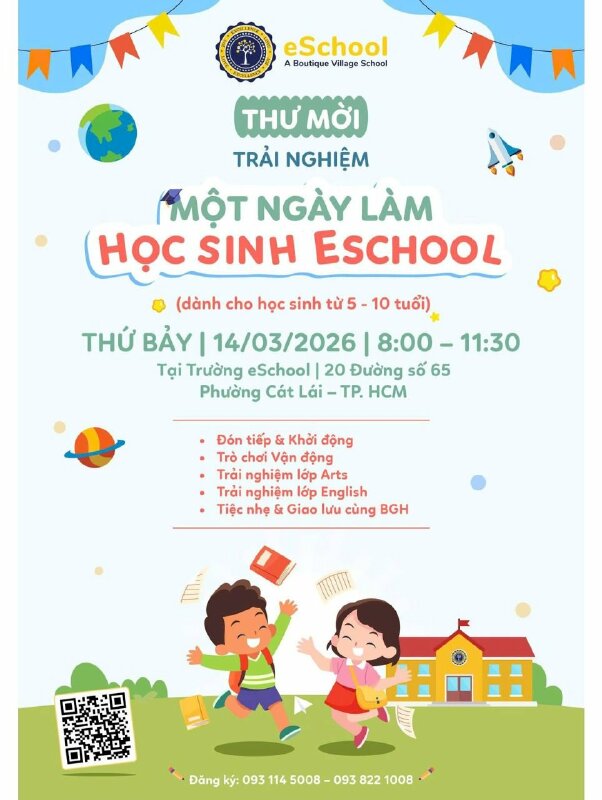 In bảng thông tin mời tham dự lớp học trải nghiệm trường tiểu học quốc tế, in Formex poster - INKTS3684