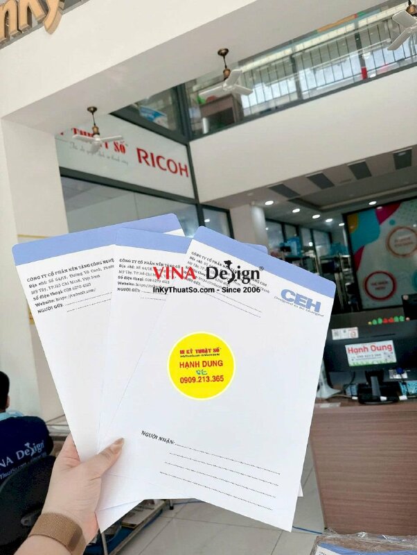 In bộ nhận diện Thương hiệu: Bao thư + name card doanh nghiệp - INKTS3693