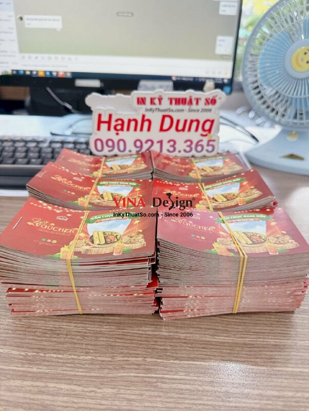 In cuốn voucher nhà hàng, in voucher giá rẻ - INKTS799