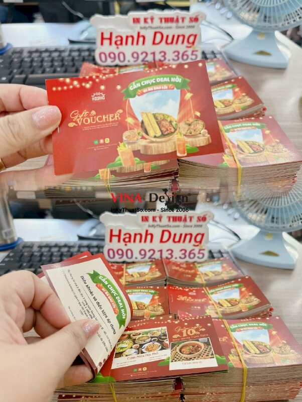 In cuốn voucher nhà hàng, in voucher giá rẻ - INKTS799