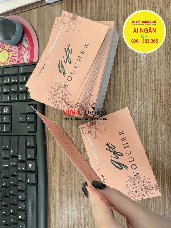 In Gift Voucher giá rẻ HCM, phiếu quà tặng giảm giá 15% cho thương hiệu hoa cưới - INKTS1328
