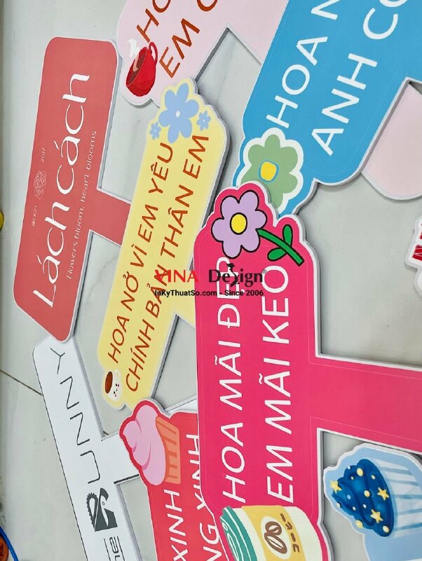 In hashtag cầm tay tiệm hoa, shop hoa, cửa hàng hoa - INKTS796
