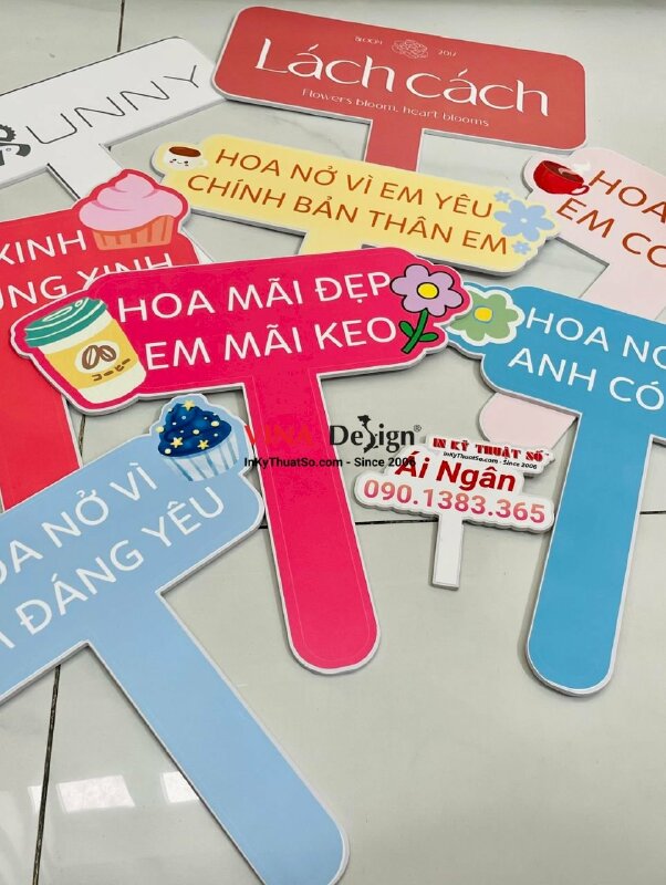 In hashtag cầm tay tiệm hoa, shop hoa, cửa hàng hoa - INKTS796
