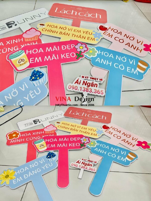 In hashtag cầm tay tiệm hoa, shop hoa, cửa hàng hoa - INKTS796
