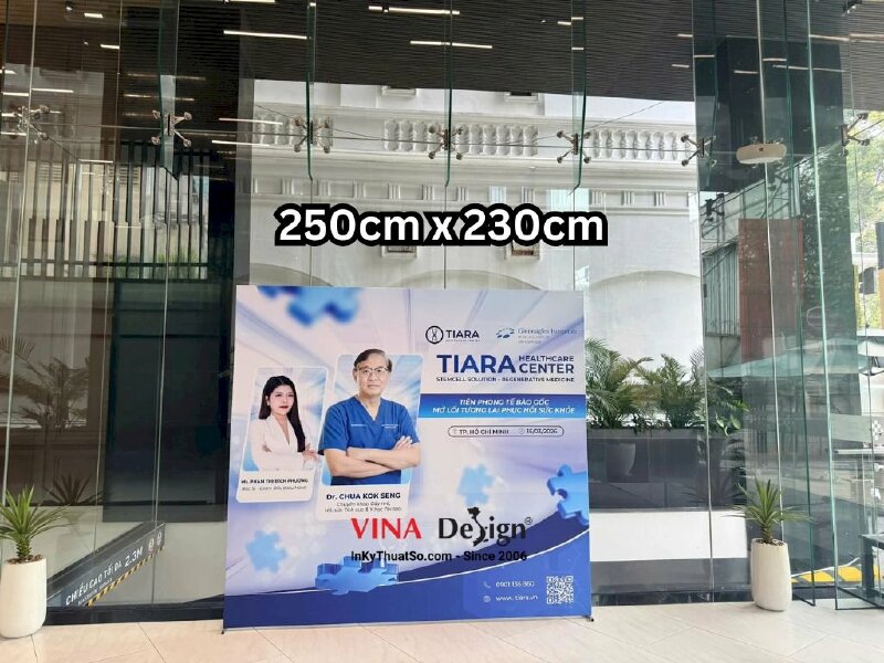 In Hiflex mực dầu đóng khoen - Bạt 3.8 dzem (làm khung sắt dựng sát đất) - INKTS111